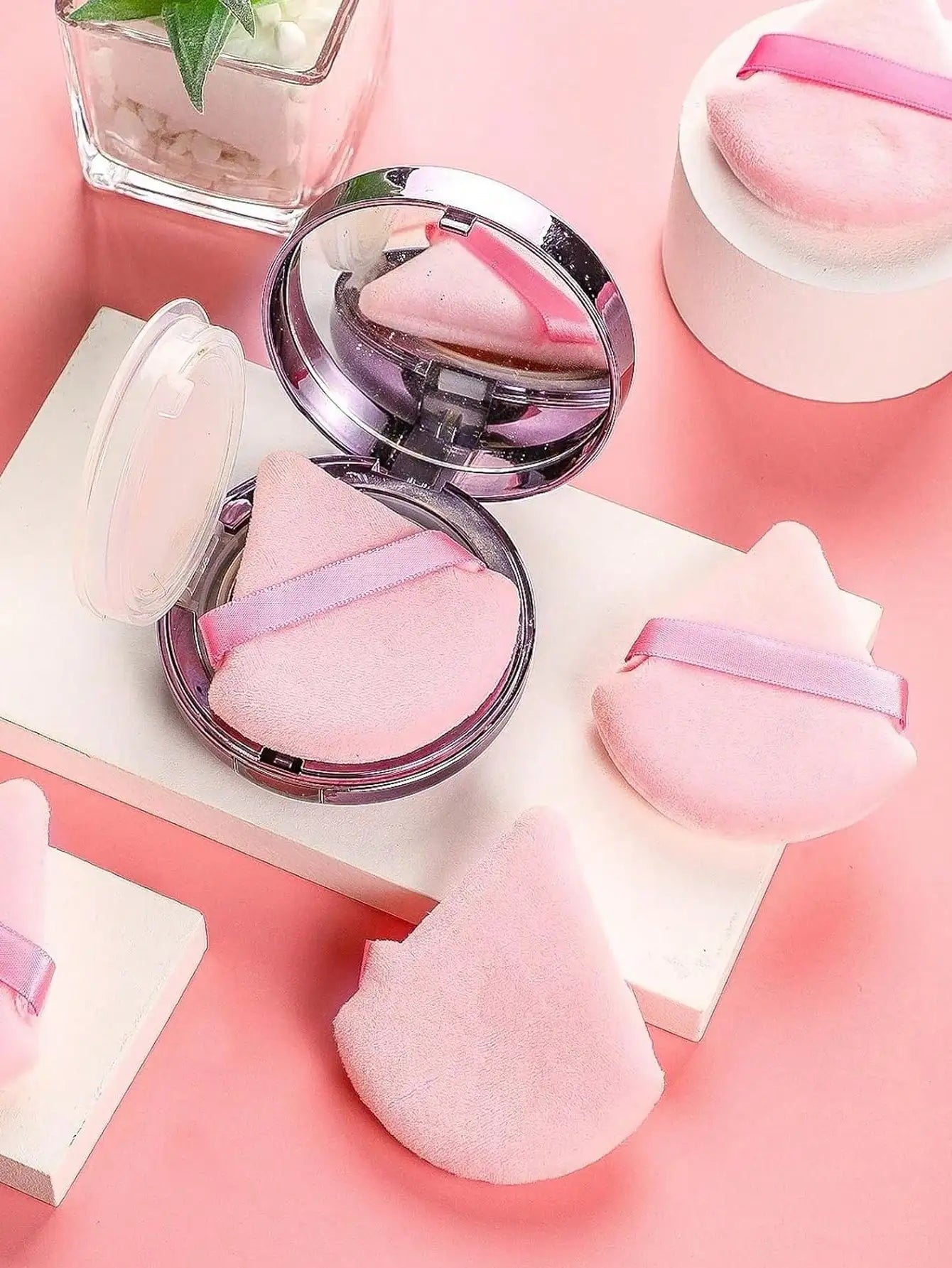 50 24 15 5 1 Triangular Powder Puff Reusable Multi-functional Makeup Qme