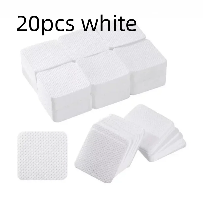 Wipes Napkins Remover Gel Plum Blossom Shape Nail Wipes Nail Manicure Pedicure Pads Art Cleaning Tools Tips Nail Polish Remover Qme 20pcs white