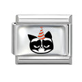 2026 Versatile New Black Pattern Cute Heart Cats Dogs Italian Style Bracelet 9mm Stainless Steel Modular DIY Bracelet Wholesale Qme Style 4