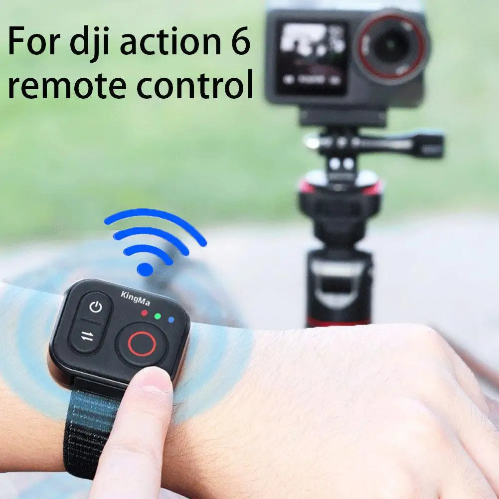 For DJI ACTION 6/ ACTION 5 PRO/ACTION 4/OSMO 360 5.0 Bluetooth Wireless Remote Control Selfie Remote Controller With Wrist Strap Qme