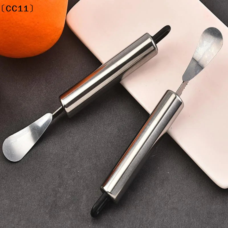 Stainless Steel Orange Peeler Citrus Tool Comfortable Handle Fruit Qme Default Title