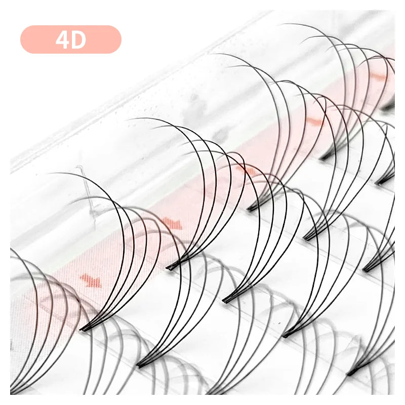 NATUHANA 3D 4D 5D 6D 8D 10D Short Stem False Lashes Premade Russian Qme