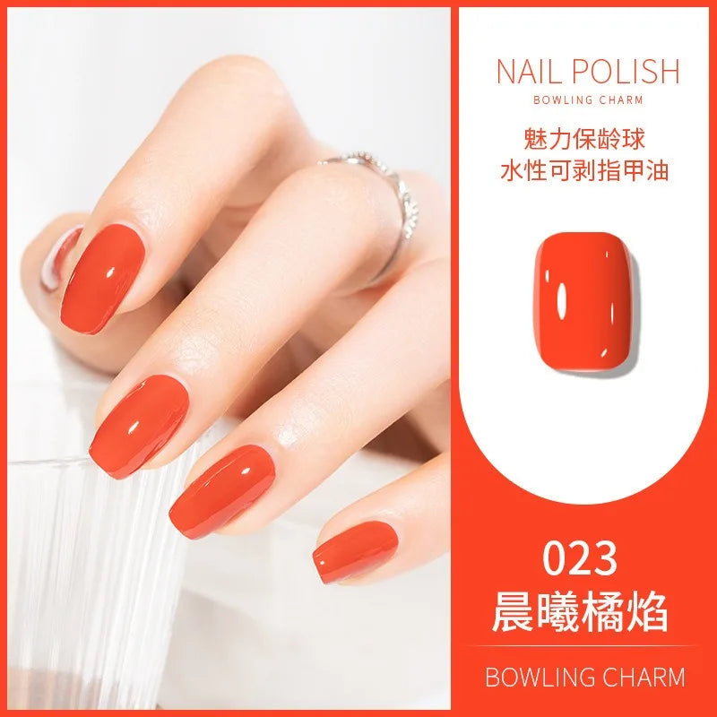 40 Colors Nail Polish Summer Water-based Quick Drying Tearable Art
