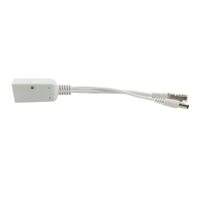 2pairs Wide-Range PoE Injector 9V to 56V Gigabit RJ45 with Female DC Socket for Non-Standard Power Extenders Qme Male