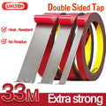 Extra Strong Double Sided Adhesive Tape Car Special Fixed Waterproof Sealing Tape Heat Resistant Acrylic Foam Adhesive Tape Qme 12 Meters 12mm 0.8mm