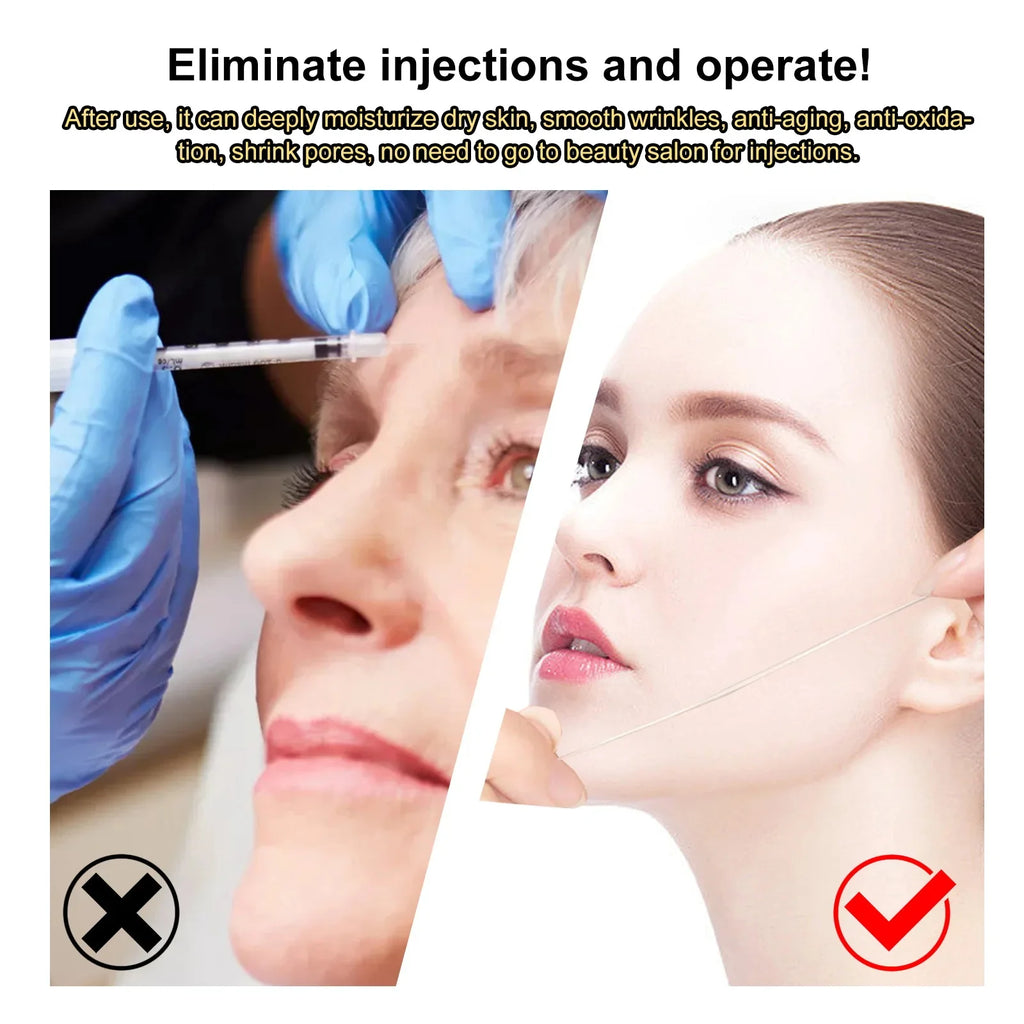 Collagen Protein Thread Instant Wrinkle Remover Serum Set Lifting Firming Soluble Absorbable Face Anti-aging Skin Care Qme