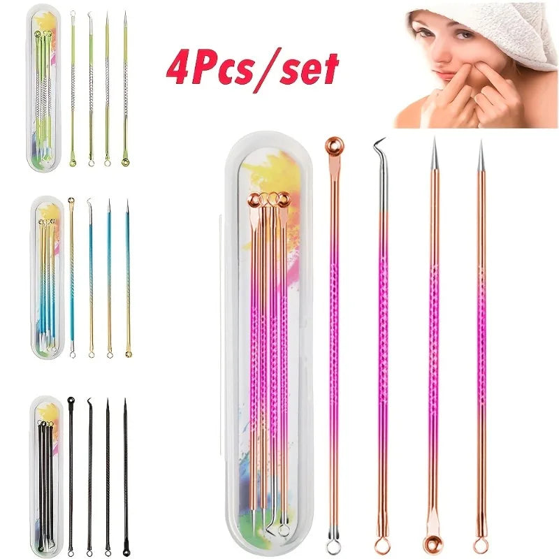 Stainless Steel Blackhead Remover Tool Professional Comedone Acne Qme
