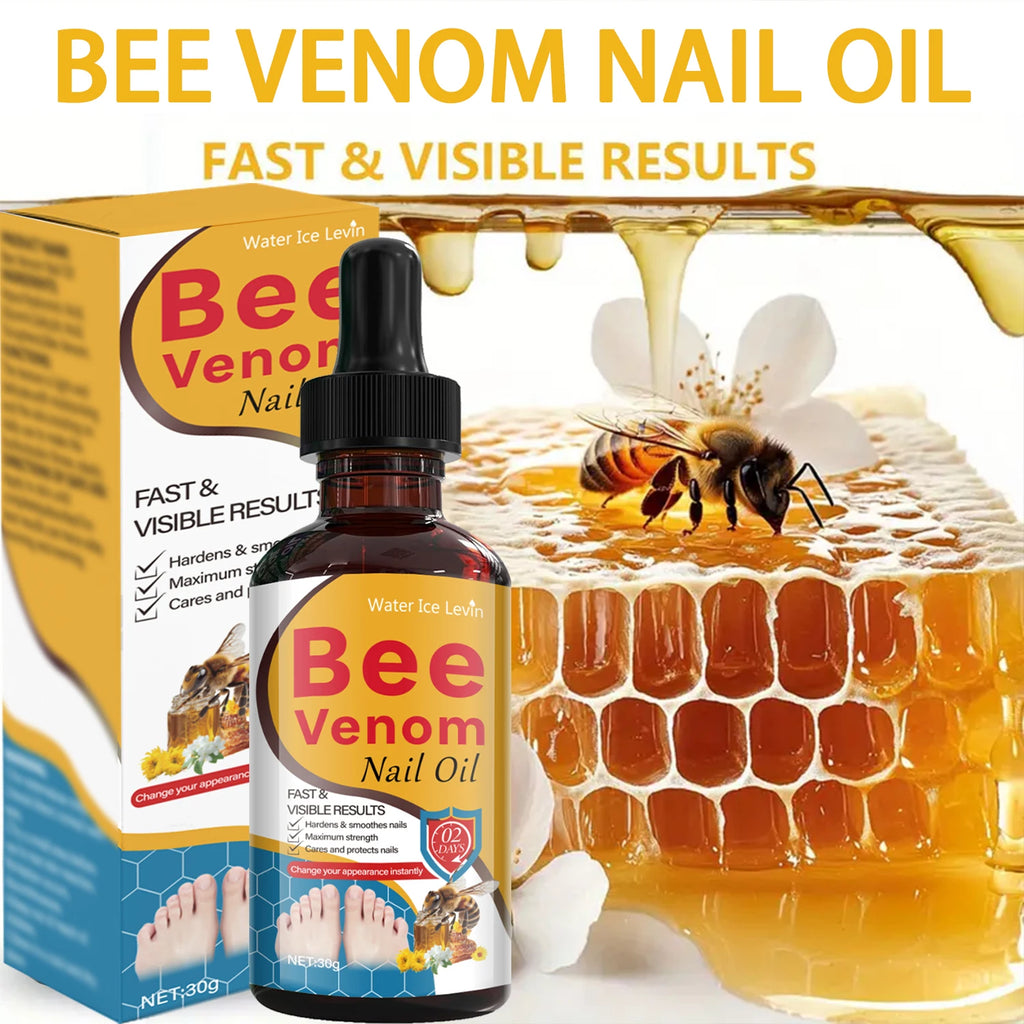 Bee Venom Nail Oil with Salicylic Acid - Fast Visible Results to Harden, Smooth & Strengthen Nails. Maximum Strength Care Qme