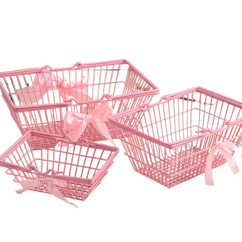Girl Dormitory Desktop Organization Container Baskets Mini Storage Qme