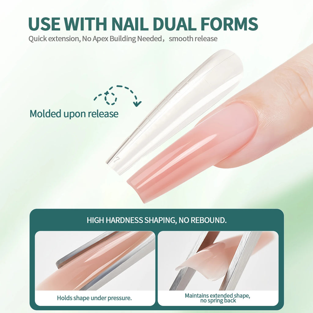 Nailpop Nail Extension Gel Clear White Nude Light Pink Acrylic Art UV Qme