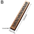 Natural Bamboo Incense Burner Laying Plate Aromatherapy Wooden Box Qme YELLOW