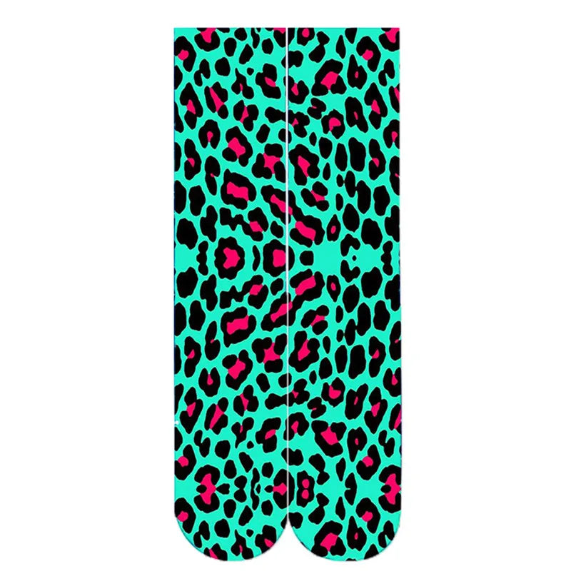 Sexy Leopard Pattern Novelty Socks Men's Fashion Home Women Harajuku Qme type5 One Size