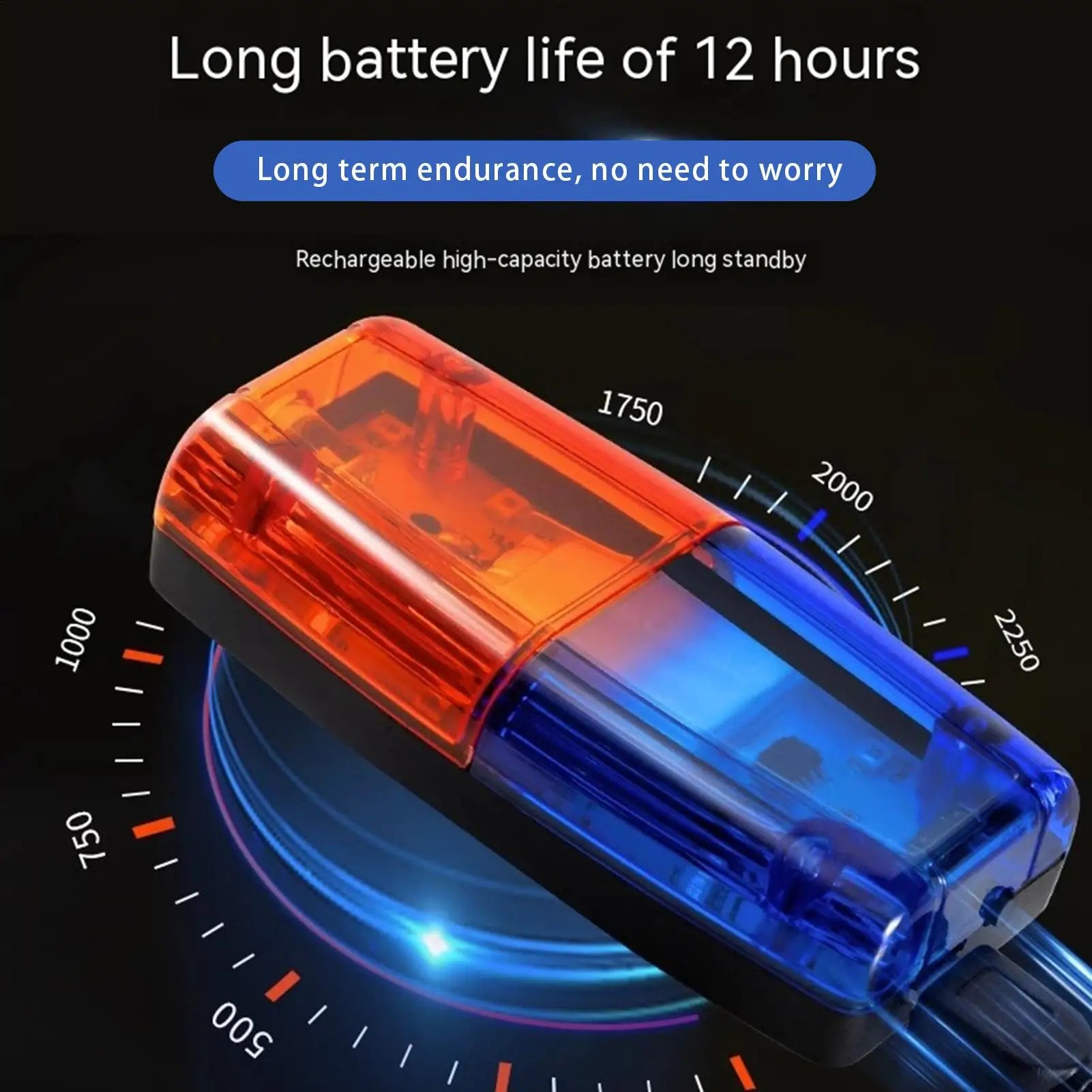 Rechargable Safety Flashing Clip Lamp USB Charging Waterproof Led Qme Default Title