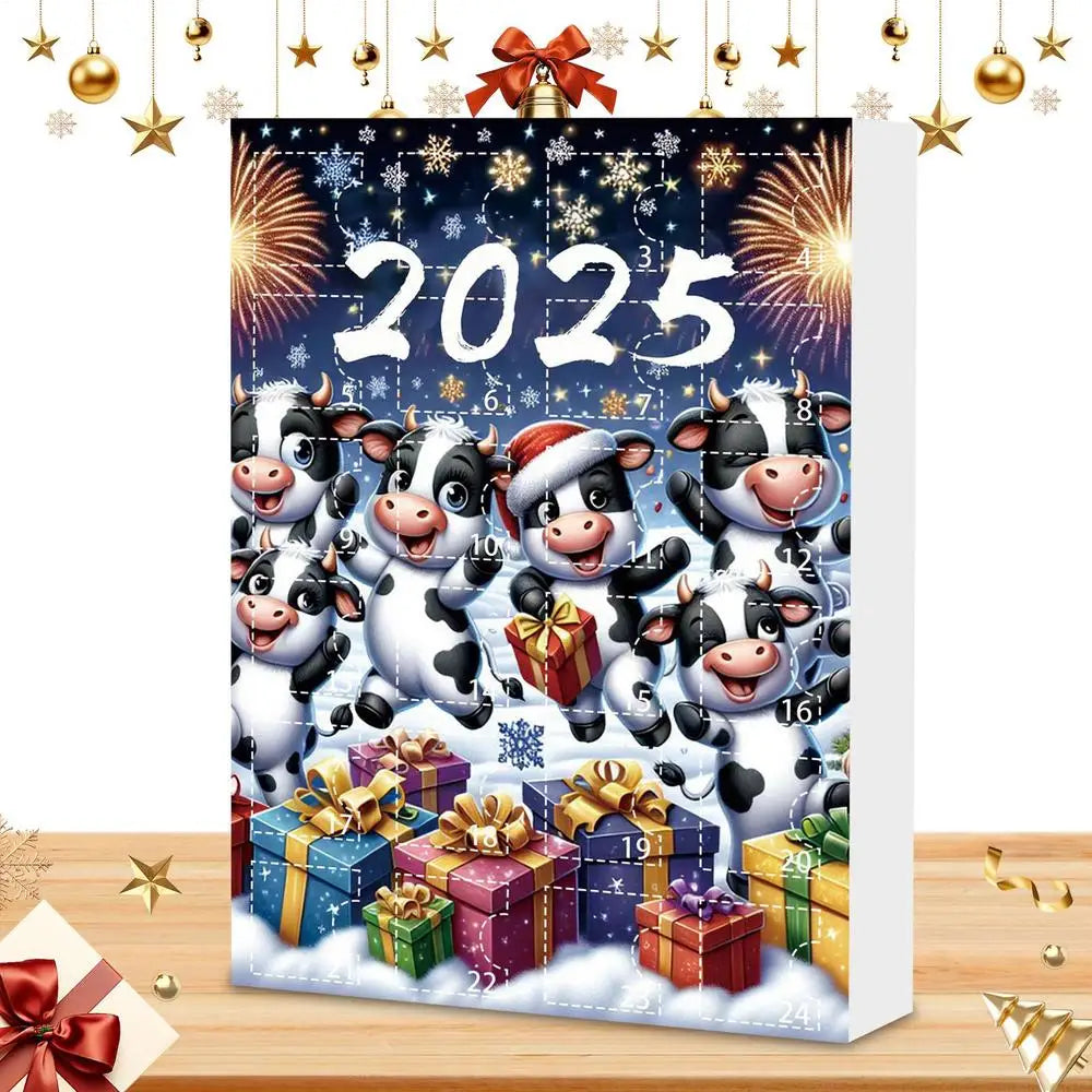 Christmas Countdown Calendars Cute 24 Cow Advent Calendar Cartoon Qme E China Mainland M