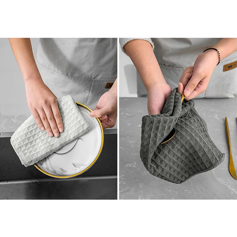 Absorbent Barista Bar Towel Coffee Machine Special Rag No Lint Square Qme