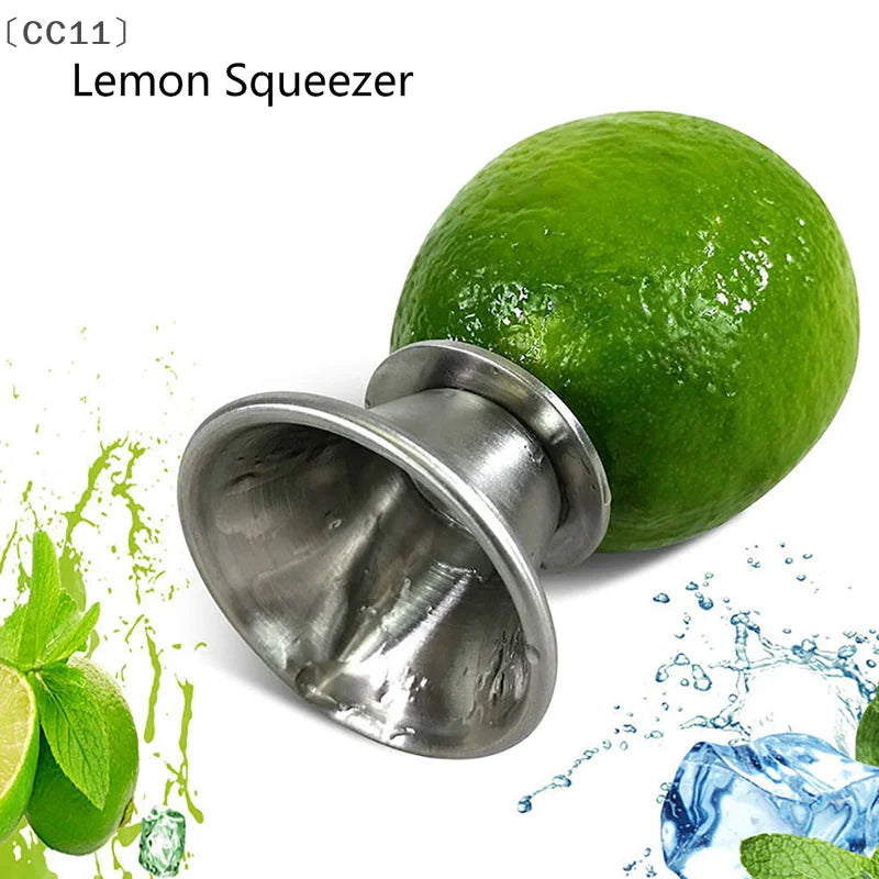 CC11Stainless Steel Lemon Juicer Fruit Tools Squeezer Portable Qme