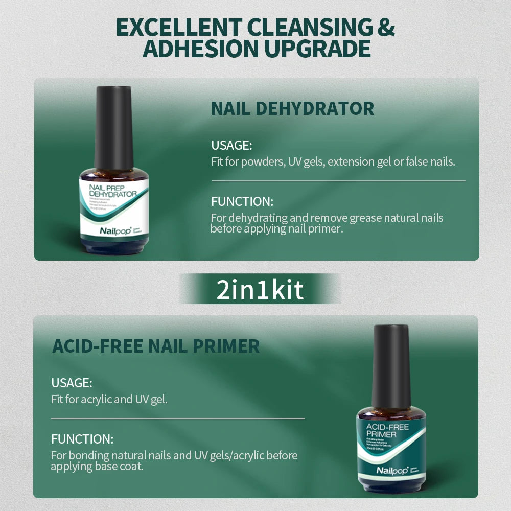Nail Dehydrator Primer Acid Natural Prep Dehydrate Bond Bonding Qme