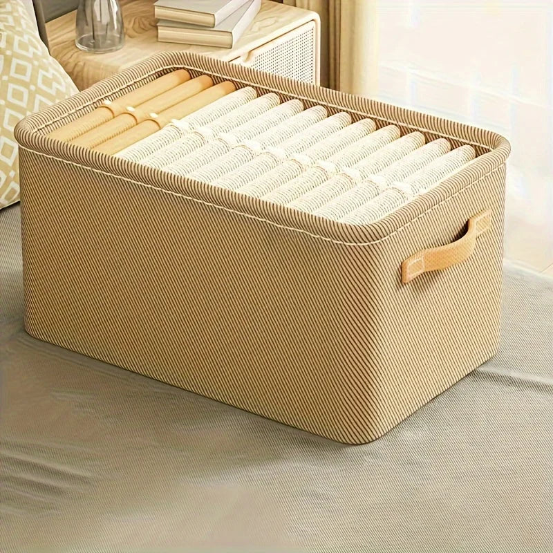 1 Home Bedroom Wardrobe Clothes Pants Foldable Drawer Storage Basket Qme