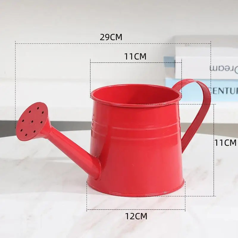 Metal Watering Can Garden Flower Kettle Mini Small Water Spraying Pot Sprinkle With Large Capacity For Kids Adult Qme A2