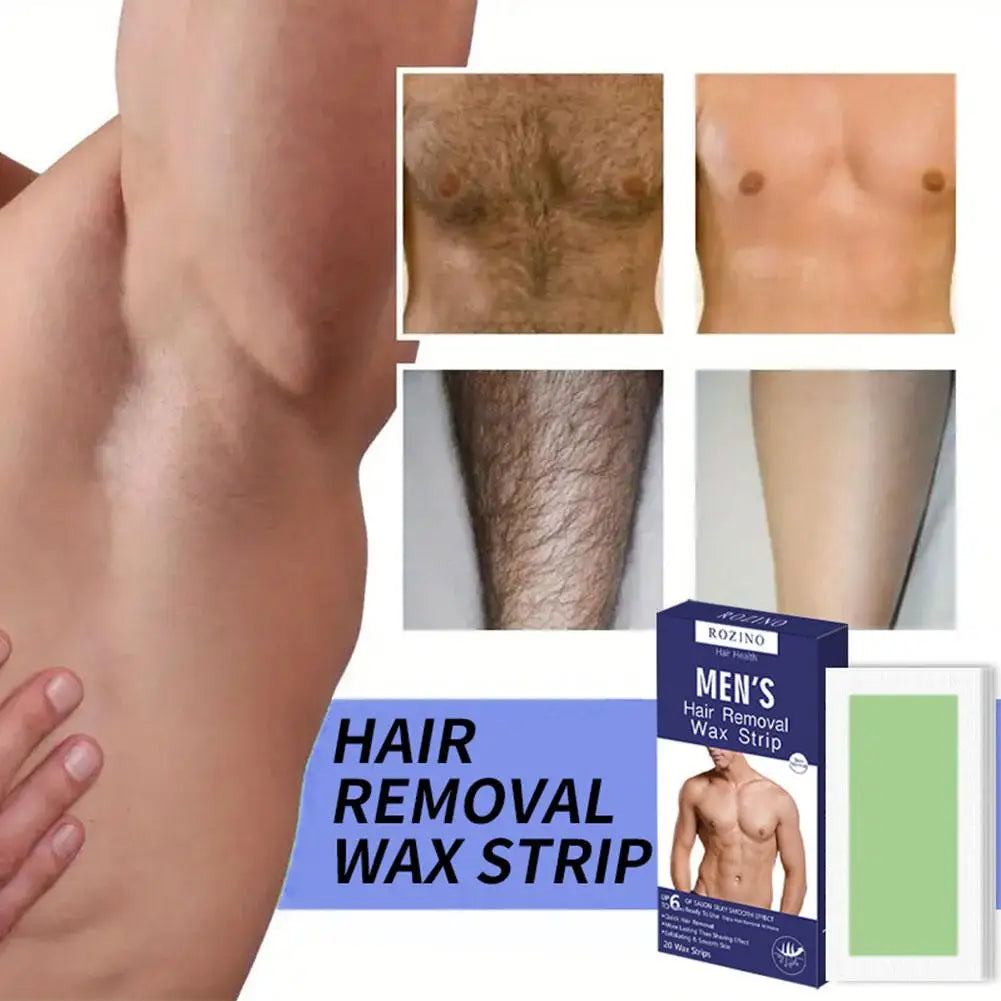 20stick Professional Hair Removal Wax Strips For Summer Depilation Double Sided Cold Wax Paper For Leg Body Face Useful M1U7 Qme