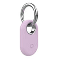 For Samsung Galaxy SmartTag 2 Locator Tracker Case Keychain Anti-Scratch Protective Skin Cover For Smart Tag Tracker Holder Qme 1PC Purple