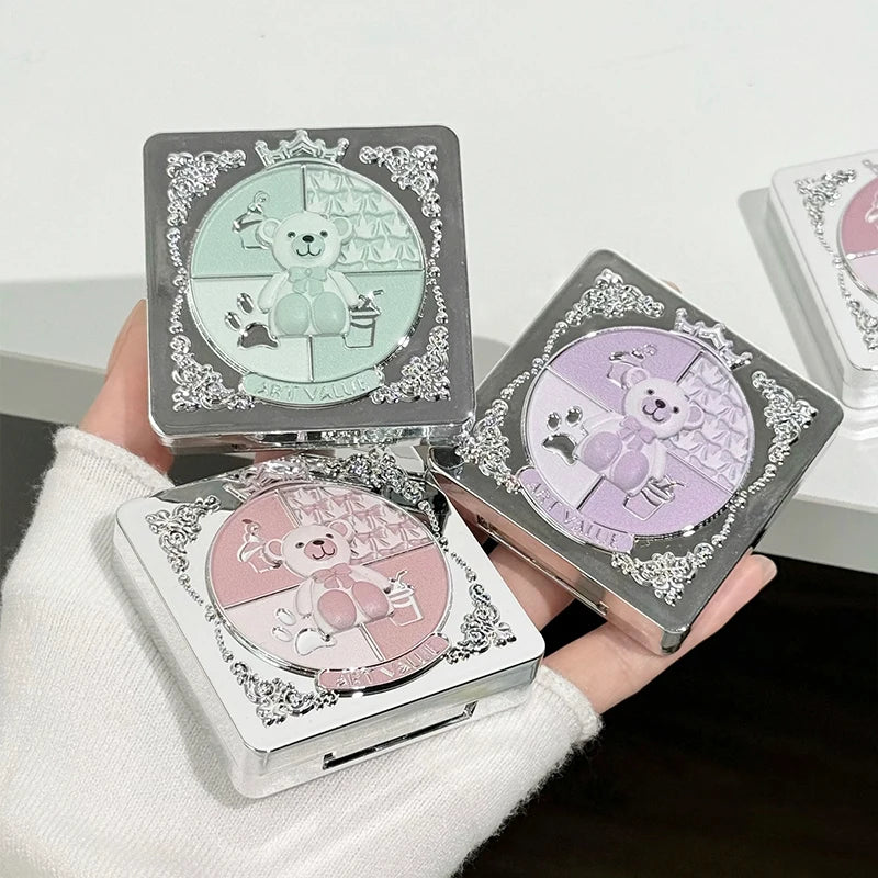 5 Colors Eyeshadow Palette Purple Glitter Pearlescent Matte Eye Shadow Shimmer Makeup Long Lasting Women Beauty Eye Cosmetics Qme