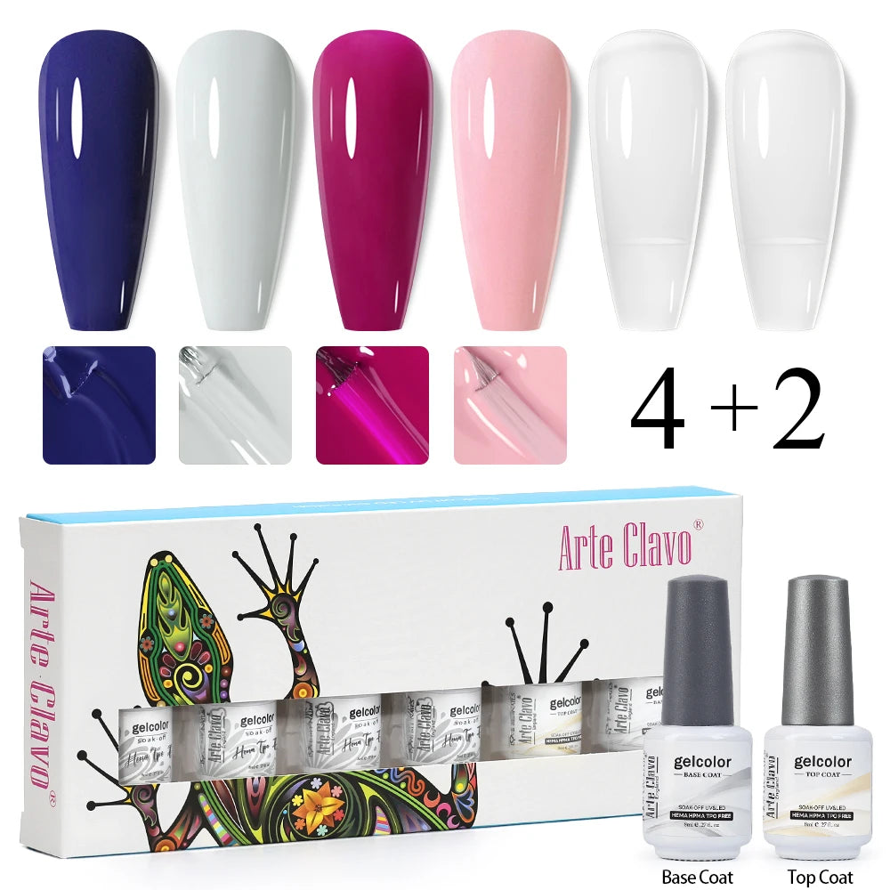 Arte Clavo Colourful Box Nail Gel Polish Semi Permanent UV Led