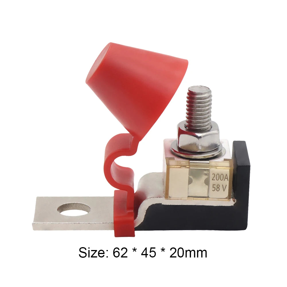 Marine Rated Battery Fuse with 58V Ring Fuse Battery Terminal Holder Ignition Protection for Boat Truck for RV Cruise Ship Crane Qme