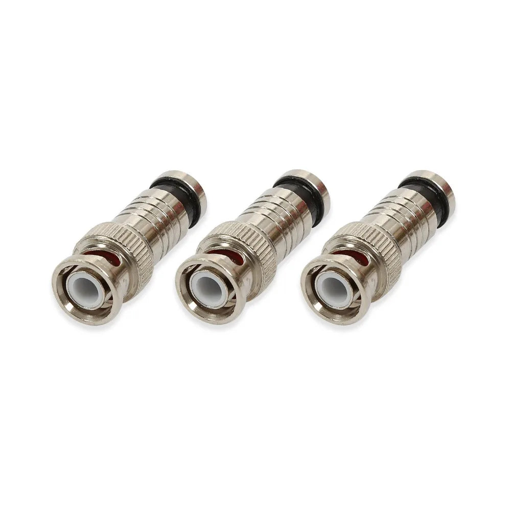 20pcs Hot Selling 10PCS/lot BNC Connector Compression Connector Jack for Coaxial RG59 Cable CCTV Camera Accessories Qme