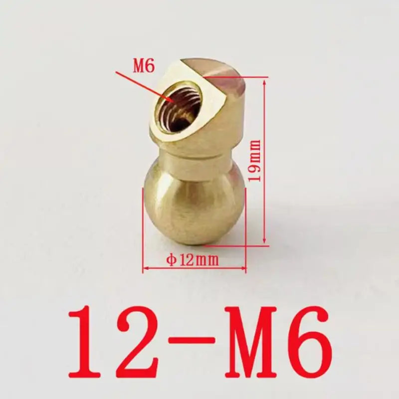 1Pc CNC Machine Tool Oblique Spray Brass Ball Coolant Nozzle Tool Holder Ball Joint Nozzle Accessories. Qme 1pc 12MM to M6