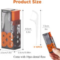 Auto Dental Floss Dispenser Small Hilo Protable Floss Picks Storage Box Refillable Toothpicks Teeth Cleaning Tool Tooth Pick Qme Orange box