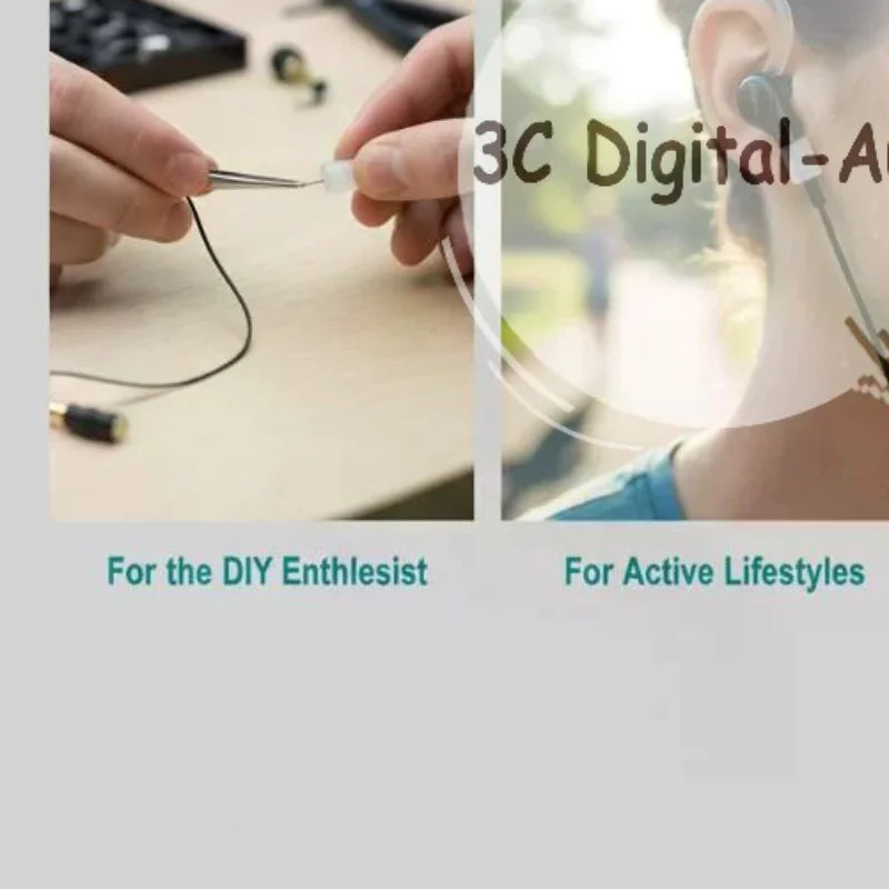 Anti-rotation MMCX IE40 Earphone Fixing Adapter 1 Pair Rubber Sleeve Qme