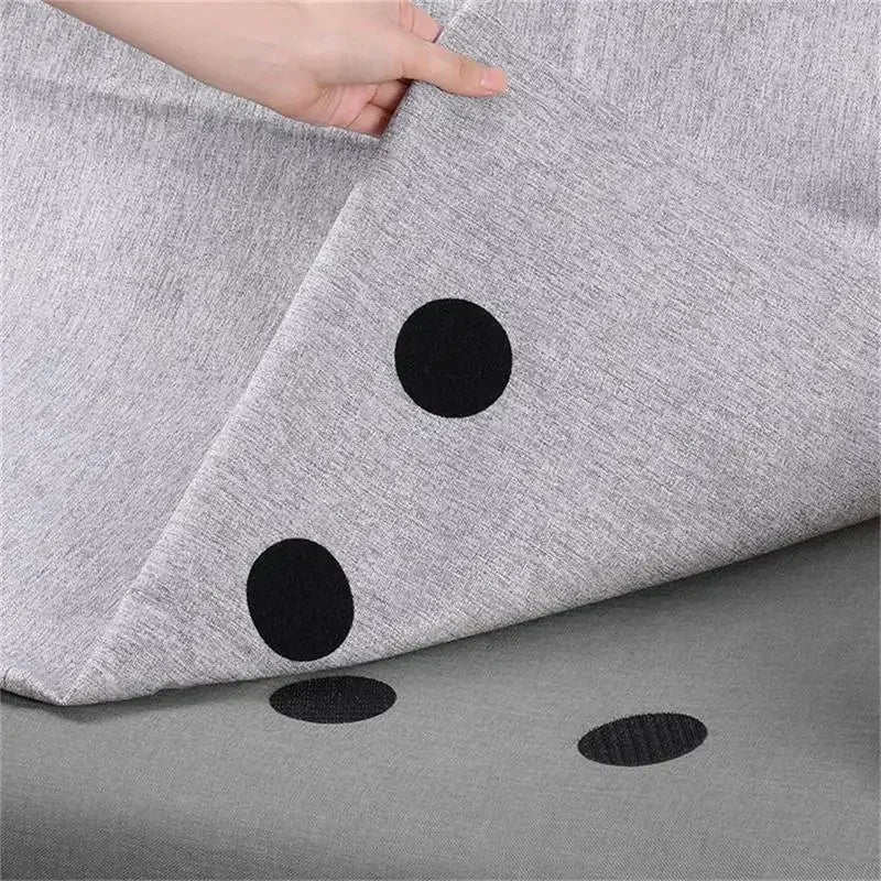 5 Black Round Strong Self-adhesive Fastening Point Sticker Sheets Qme
