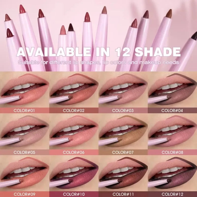 Purple Lip Line Pen Waterproof Pollution Proof Durable Will Not Drop Qme