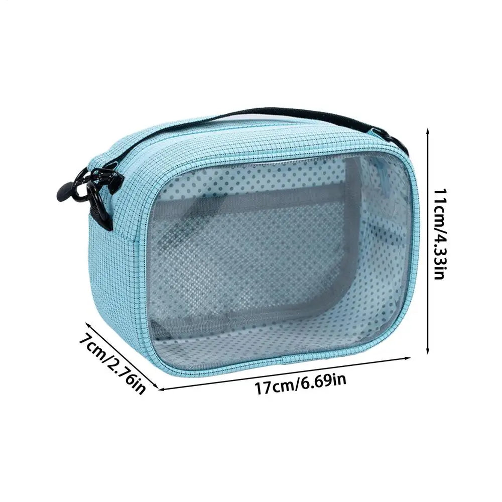 Plush Toy Storage Reusable Waterproof 2-Way Clear Window Pouch Qme Red China Mainland