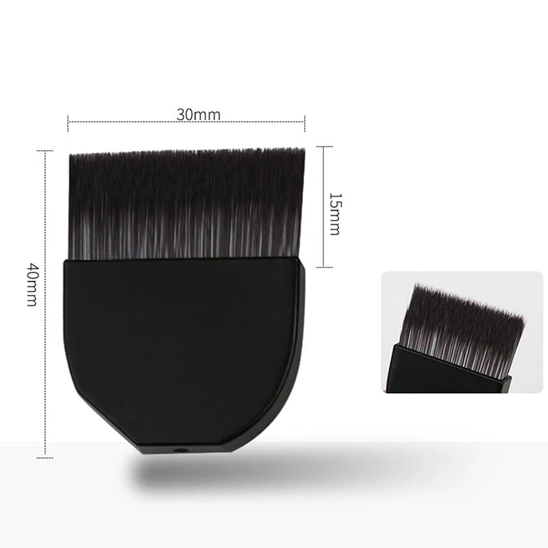 Ultra-thin One-line Foundation Brush Crescent-shaped Mask Short Qme B