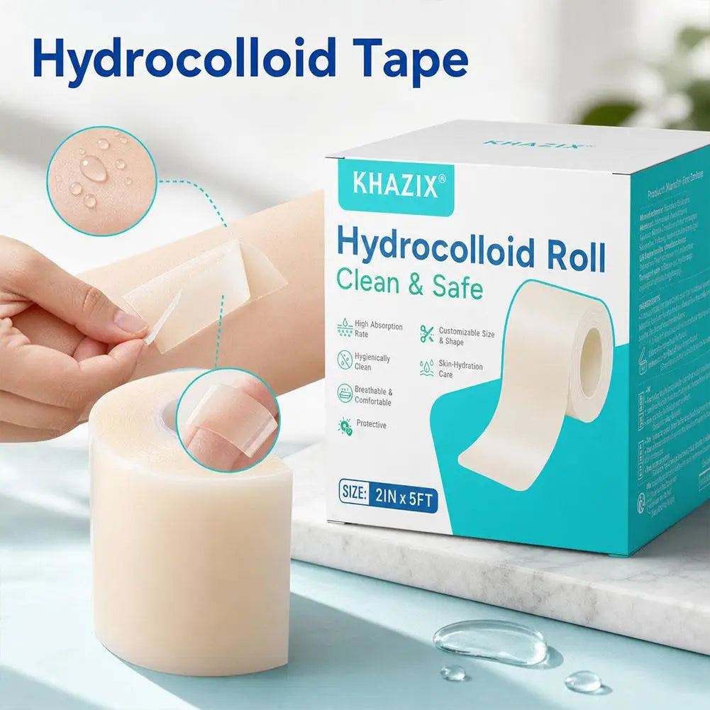Hydrocolloid Roll X 5ft Bandages Acne Pimple Burns Minor Cuts Wound Qme