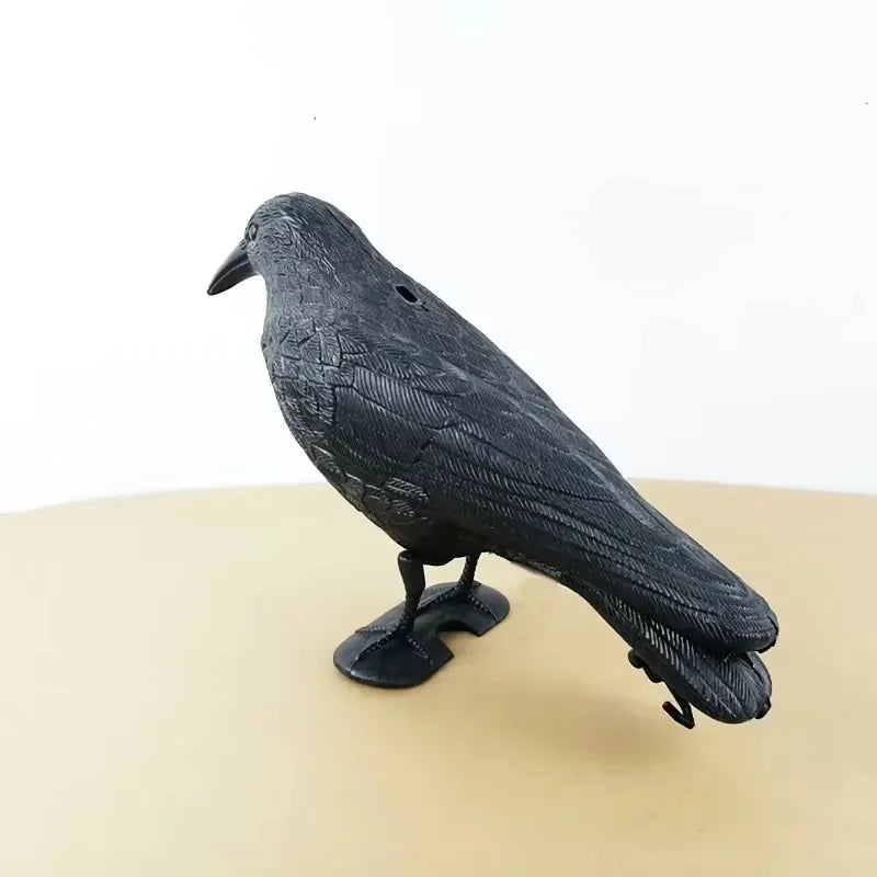 Simulated Black Crow Ornament Used for Bird Pest Control in Orchards Outdoor Garden Decoration Simulation Plastic Crow Crafts Qme