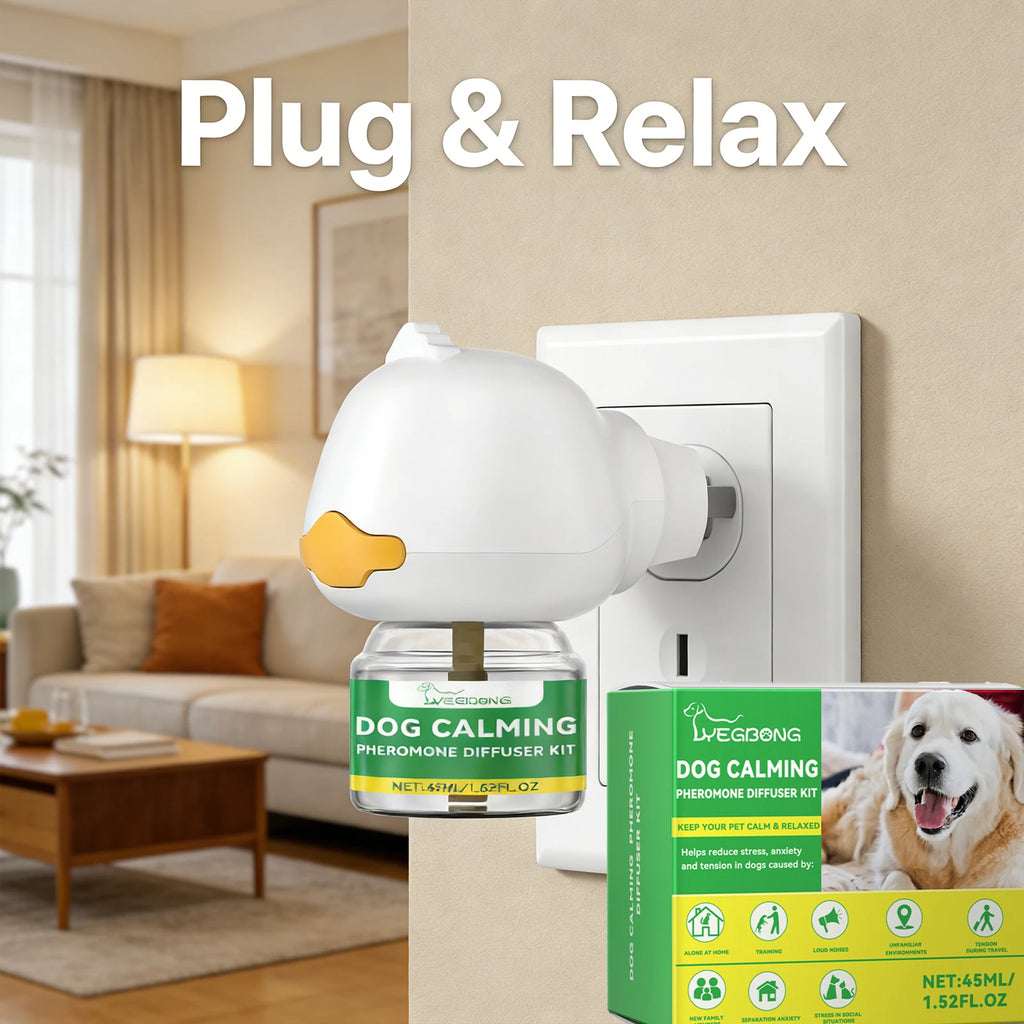 Dog Calming Diffuser Kit Relaxing Anti Anxiety Relief New Environment Stress Preventing Urinary Incontinence Pet Soothing Liquid Qme
