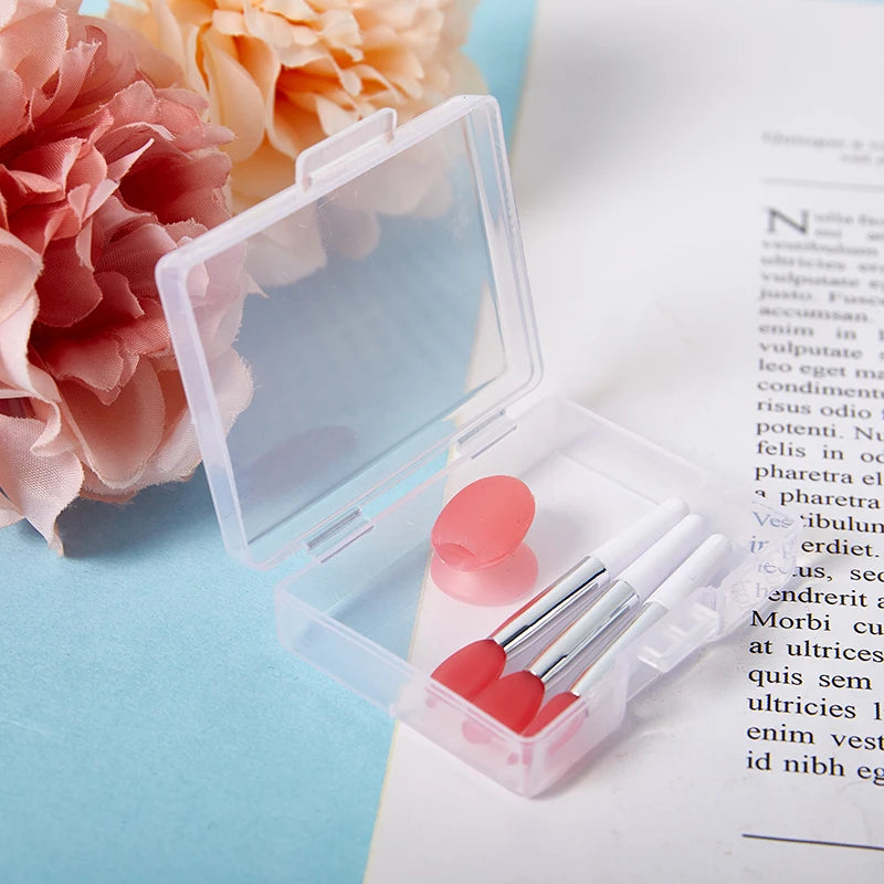 Soft Silicone Lip Balms Mask Brush Sucker Dust Cover Lipstick Qme Default Title