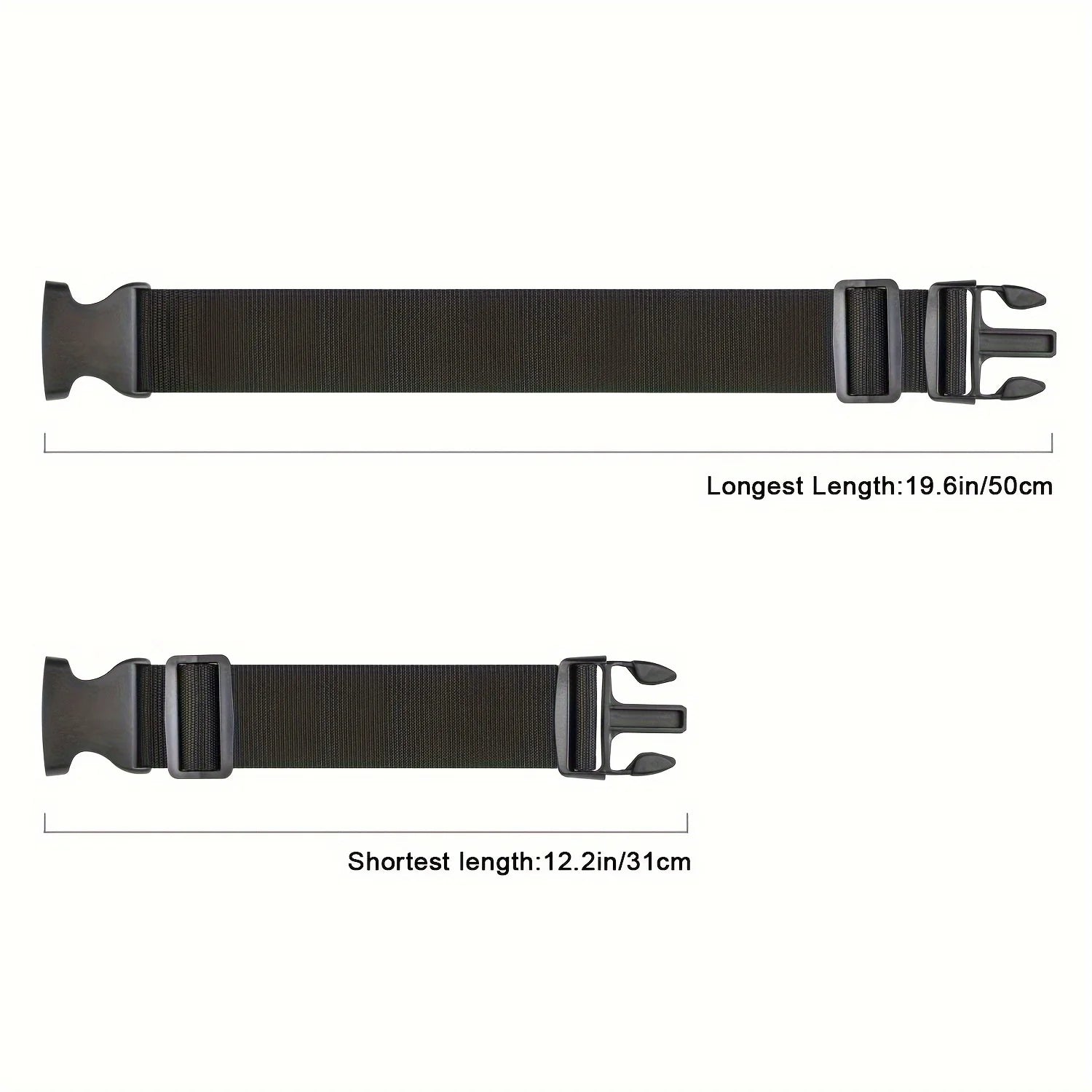 1pc Simple Adjustable Luggage Straps, Suitcase Buckle Strap, Travel Accessories, High-quality Replaceable Luggage Bag Qme 50cm