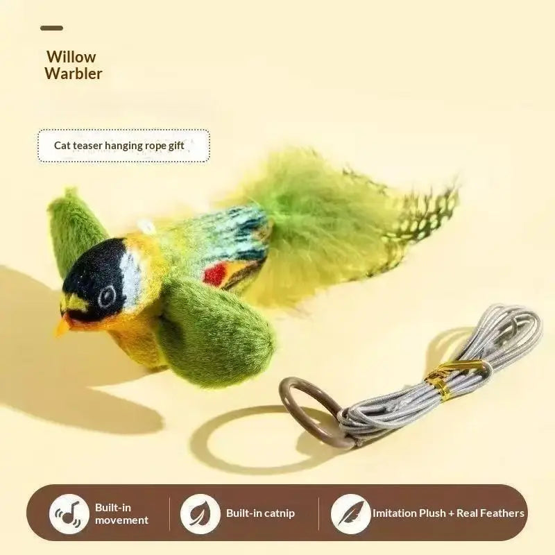 1/2/3PCS Cat Toys Self-Entertainment And Relaxation Swing Toys Cat Teasing Sticks Bite-Resistant Realistic Bird Pet Toys Cats Qme A6