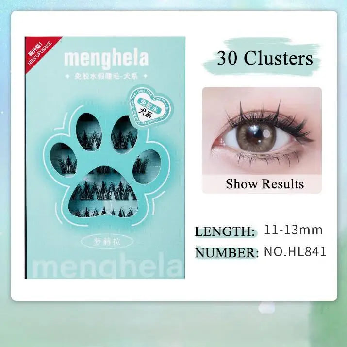 Fairy Glue-free False Eyelashes Easy Rebound No Need Remove Segmented Qme HL841