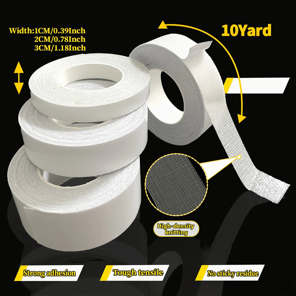 Super Thin Double-Sided Adhesive Tape Transparent Strong Fixation Waterproof Traceless Sticky Mesh for Carpet Grid Pattern Qme