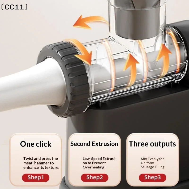 Manual Sausage Stuffing Machine Sausages Stuffer Syringe Gadgets Meat Qme