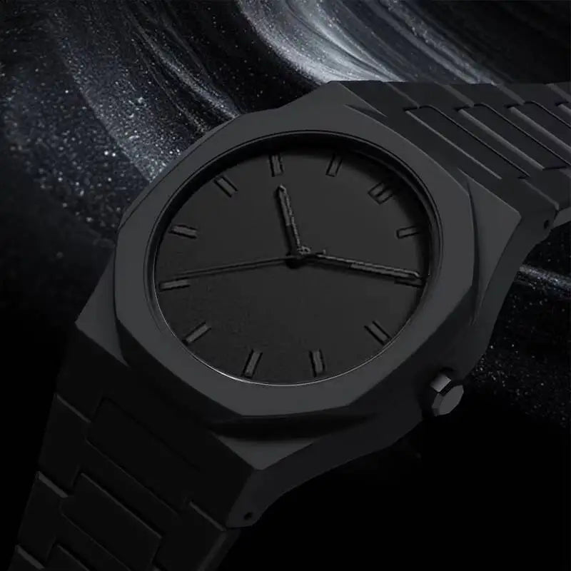 Business Men's Watch: High-End Dopamine-Inspired Glass Quartz Watch for Men Qme