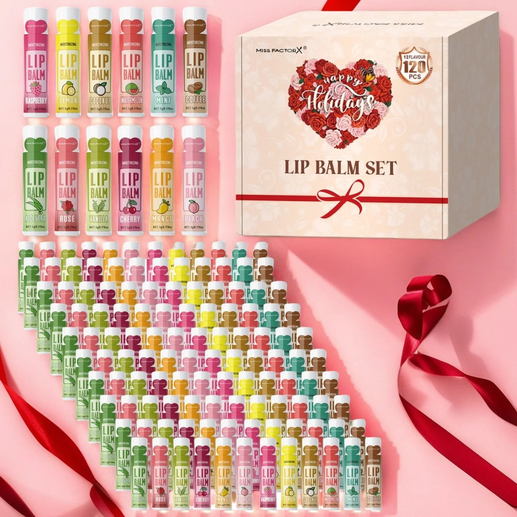 120pcs holiday gift box lipstick set moisturizing moisturizing and shiny Valentine's Day gift, luxury gift for women, and gift f Qme