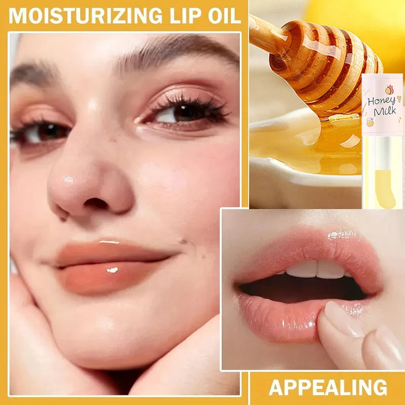 Fruit Flavored Lip Oil Long-lasting Moisturizing Brightening Qme