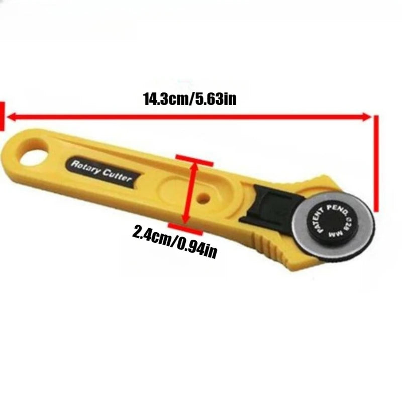 2PCS Rotary Cutter Set 28mm/45mm, Fabric Cutter for Sewing Quilting Leather Paper, DIY Craft Cutting Tool Qme