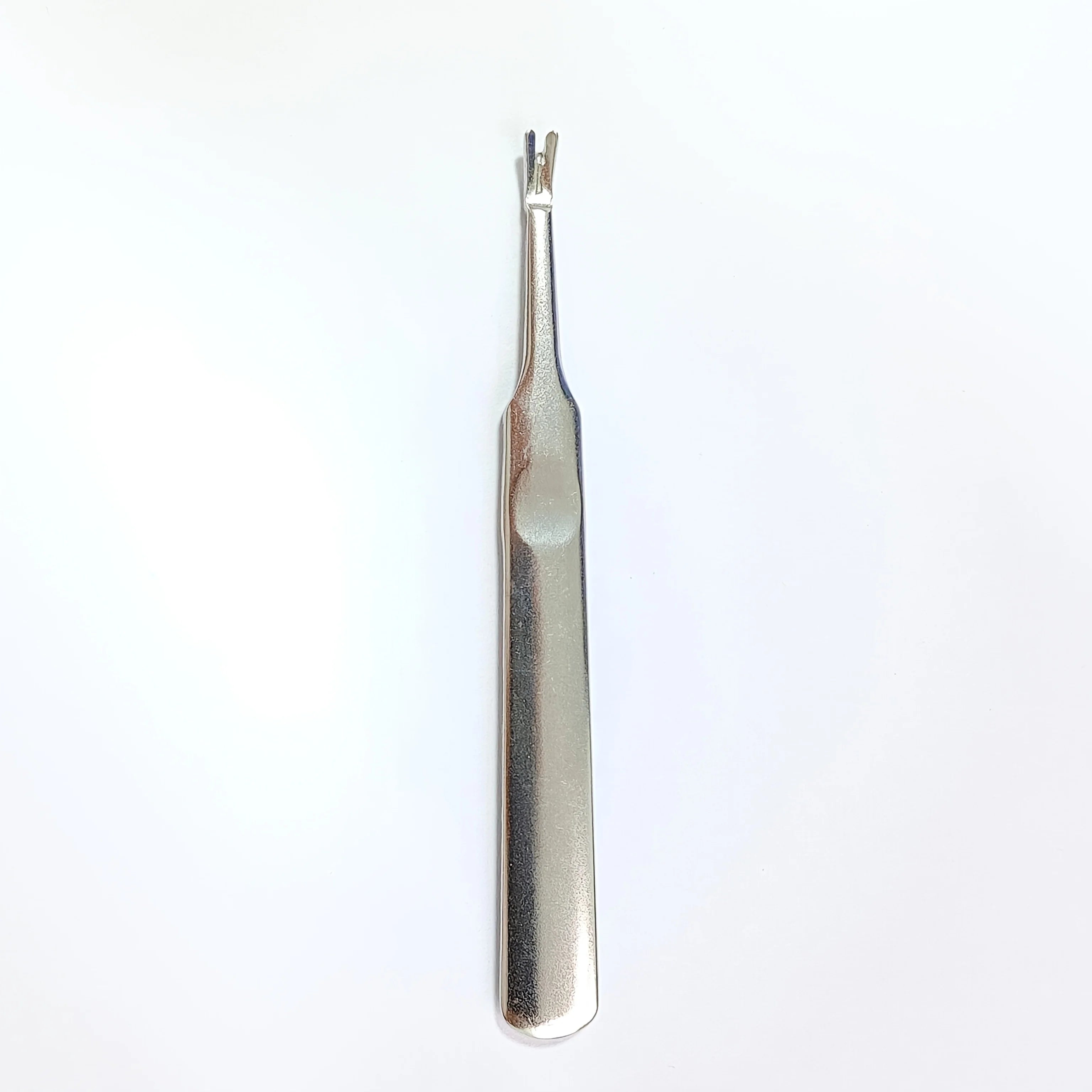 Professional Silver Stainless Steel Finger Cuticle Cleaner Fork Qme